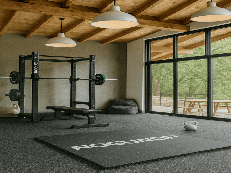 Close-up shot showing the dense, granular texture of crumb rubber underlay